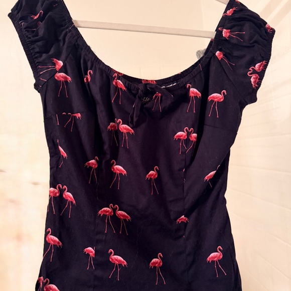 Collectif Flamingo top Size Medium European Size 12 US Size 8 - Picture 4 of 5